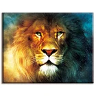 Набор для рукоделия, Набор для вышивания, домашний декор, 40x50 см, Лев, животные, хлопковая нить, холст без печати, Dmc, вышивка крестом