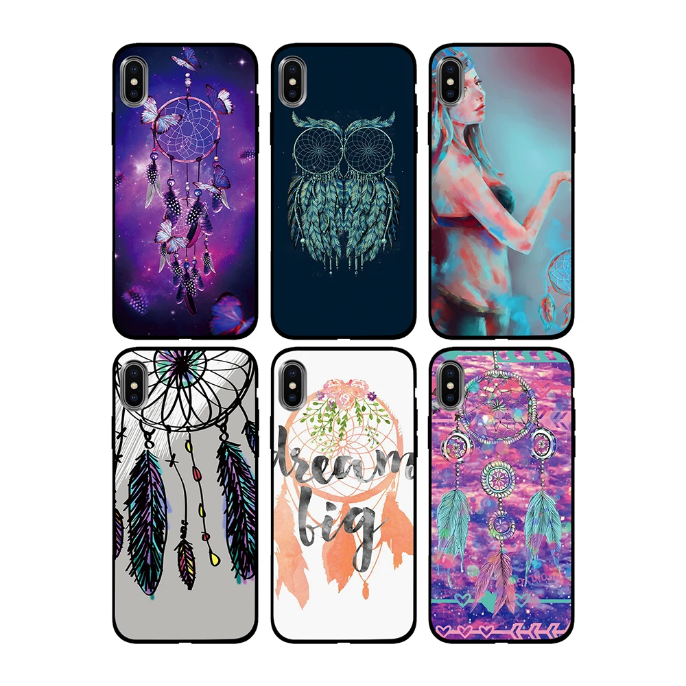 Красивый Ловец снов Мягкий ТПУ чехол для Apple iPhone 6 6S 7 8 Plus 5 5S SE X XS MAX XR силиконовые