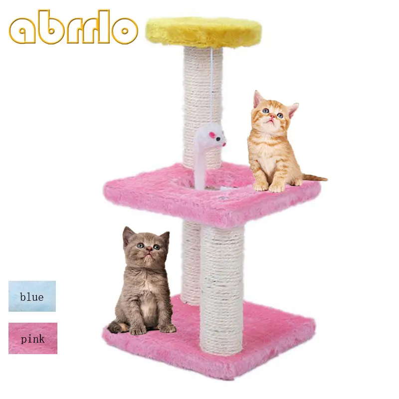 Игрушка для кошек Abrrlo с лестницей деревянная Когтеточка скалолазания рама