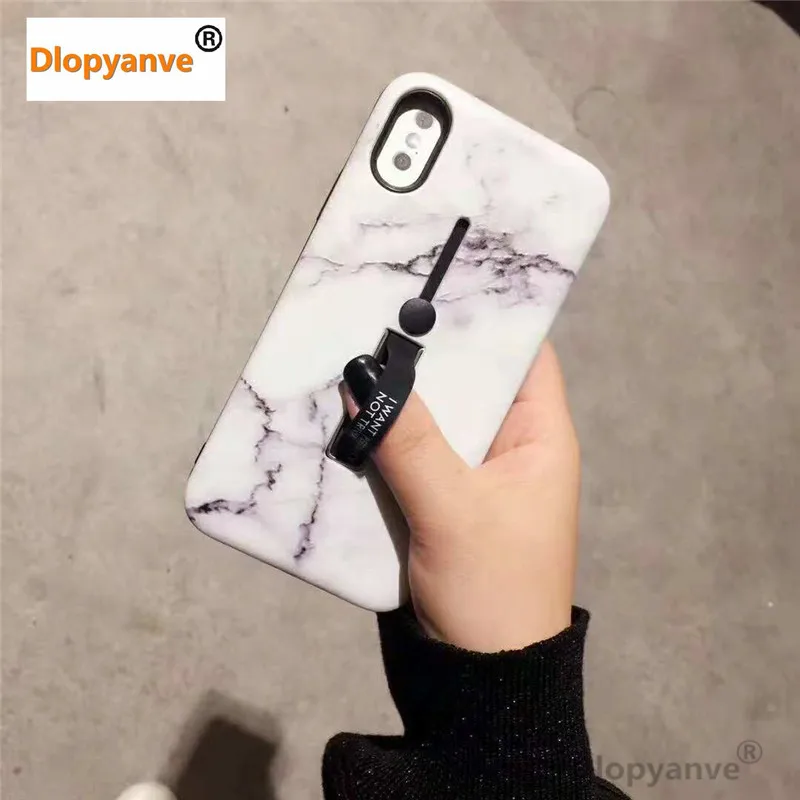 Роскошный элегантный мраморный гранитный тисненый чехол для телефона iPhone 6 6s 7 8