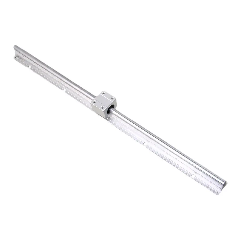 Серебряный Открытый роликовый подшипник скользящий блок и L500 мм SBR10 линейная