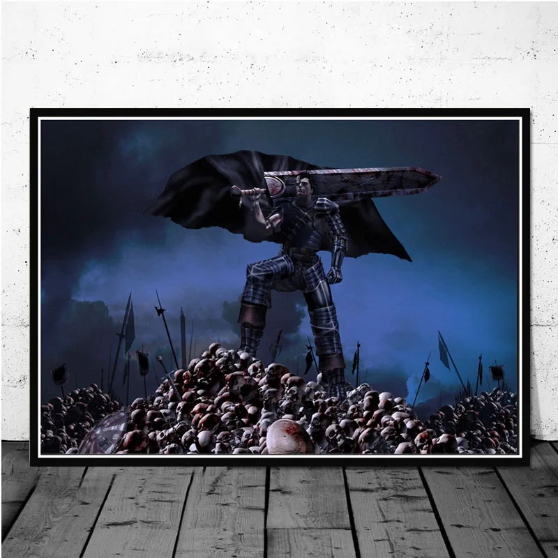 0015 Berserk японский аниме художественный постер Картина Настенная картина домашний декор плакаты и принты - Цвет: 0015