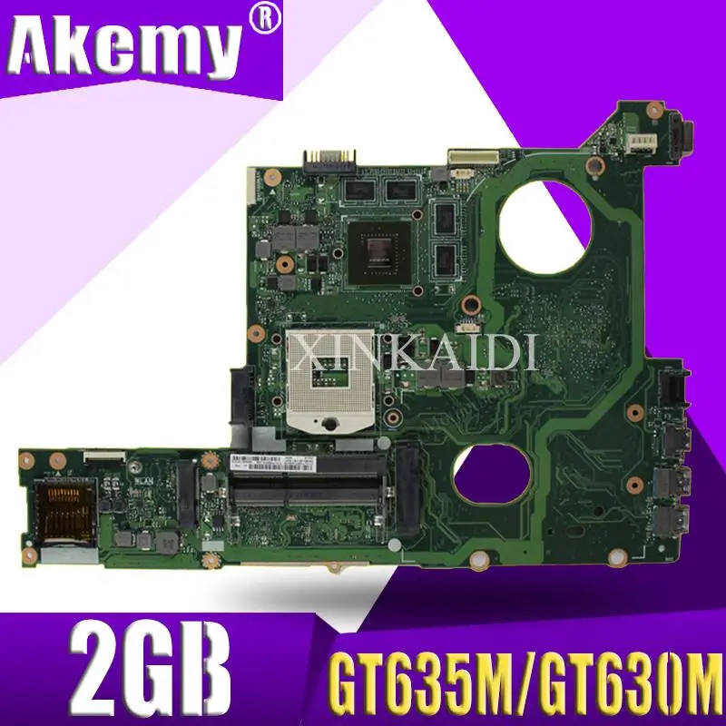 

Материнская плата Akemy N46VJ для ноутбука ASUS N46VJ N46VM N46VZ N46VB N46VV N46V, протестированная оригинальная материнская плата GT635M/GT630M 2 Гб Graphic