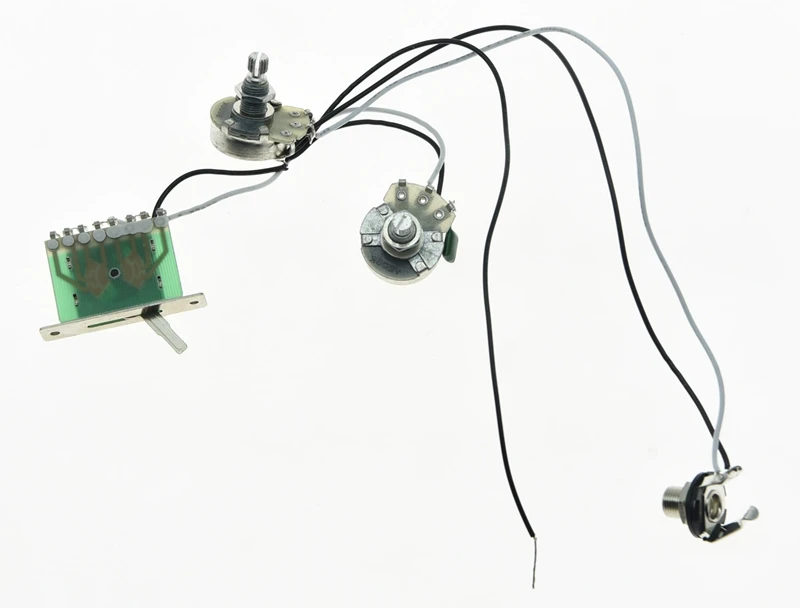KAISH Guitar Prewired Wiring Harness Alpha 500K 24mm Pots 1 Volume Tone 3 Way Switch for Tele Guitars | Спорт и развлечения
