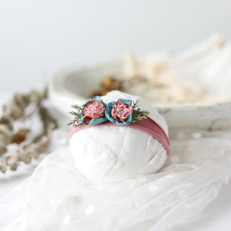 1Headband Одежда для новорожденных девочек; реквизит для детской фотографии; эластичный кружевной комбинезон и повязка на голову; одежда для фотосъемки; аксессуары для студийной съемки - Цвет: 1Headband