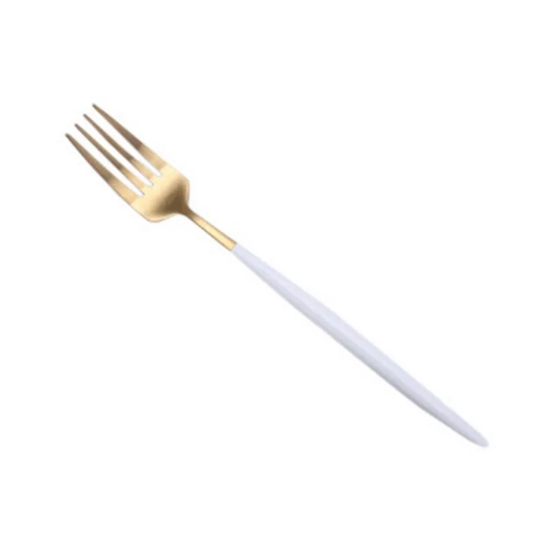 fork Hoomall 4 шт./компл. год Рождественская подарки столовые приборы Нержавеющая сталь столовый набор вечерние королевские столовые приборы в западном стиле столовая вилка набор - Цвет: fork