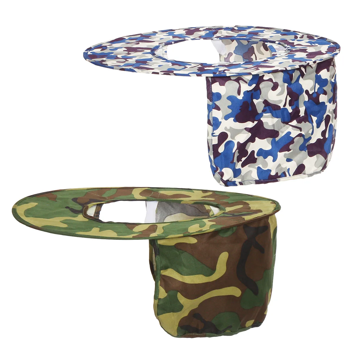 Safurance Green Camo/Blue Camo Наружные защитные шлемы для рабочего места, жесткая шапка, солнцезащитный козырек, головной убор, затененный затылок, Зонт с рисунком с обратной стороны