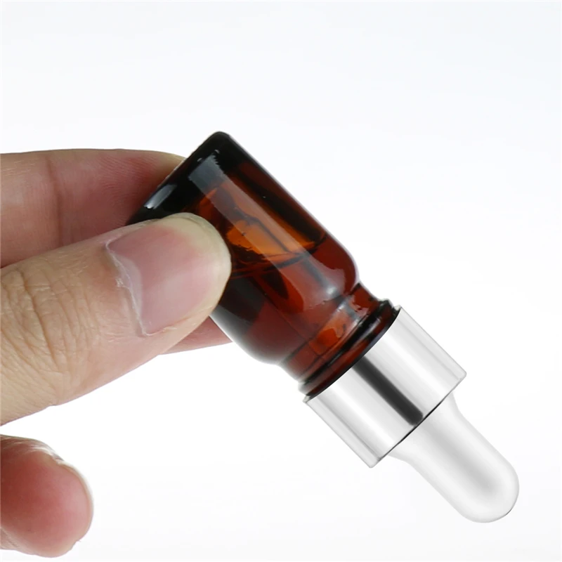 6 шт 5 мл эфирные масла янтарные стеклянные бутылки контейнеры со стеклянной
