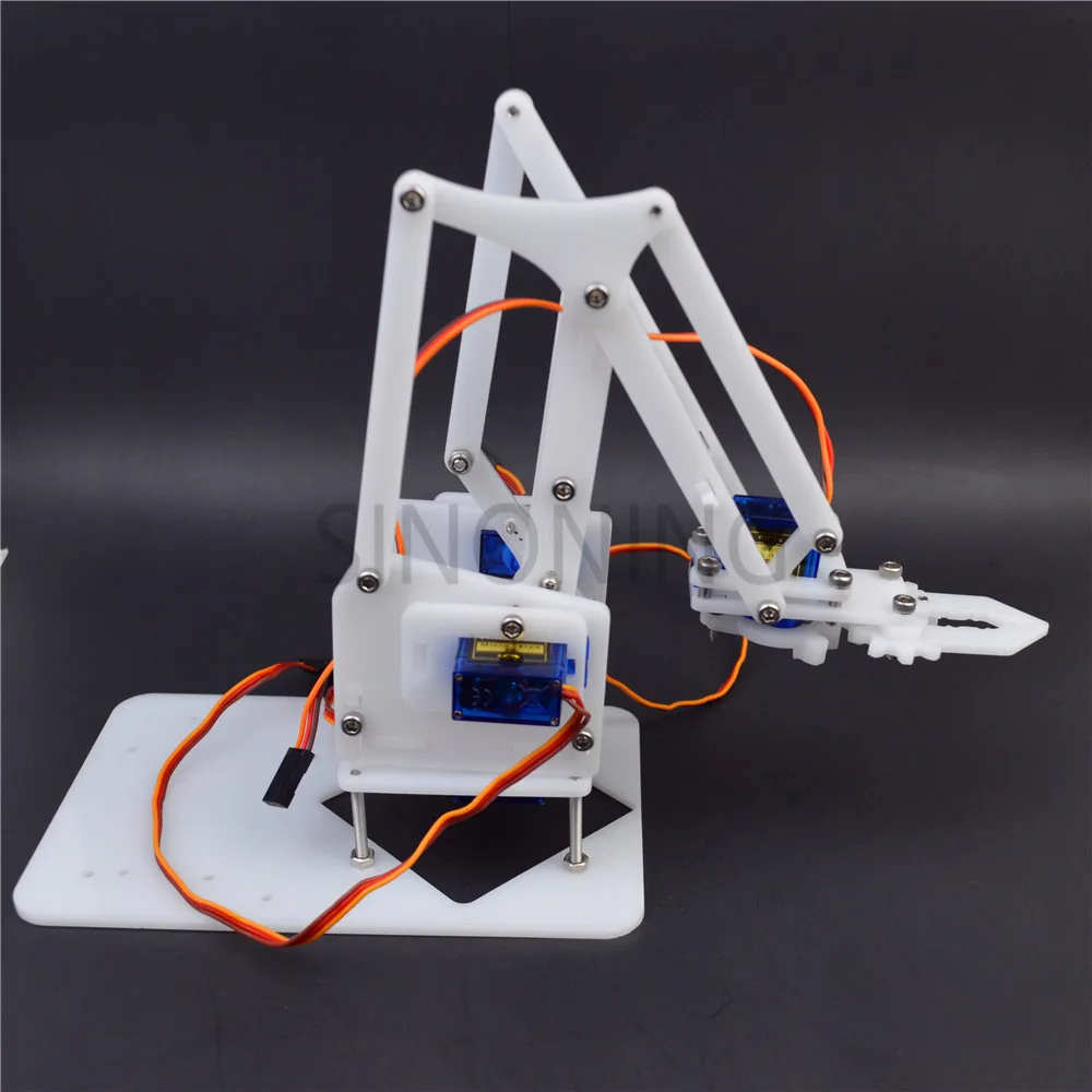 4 DOF манипулятор DIY сборка акриловый механический зажим arduino обучающий