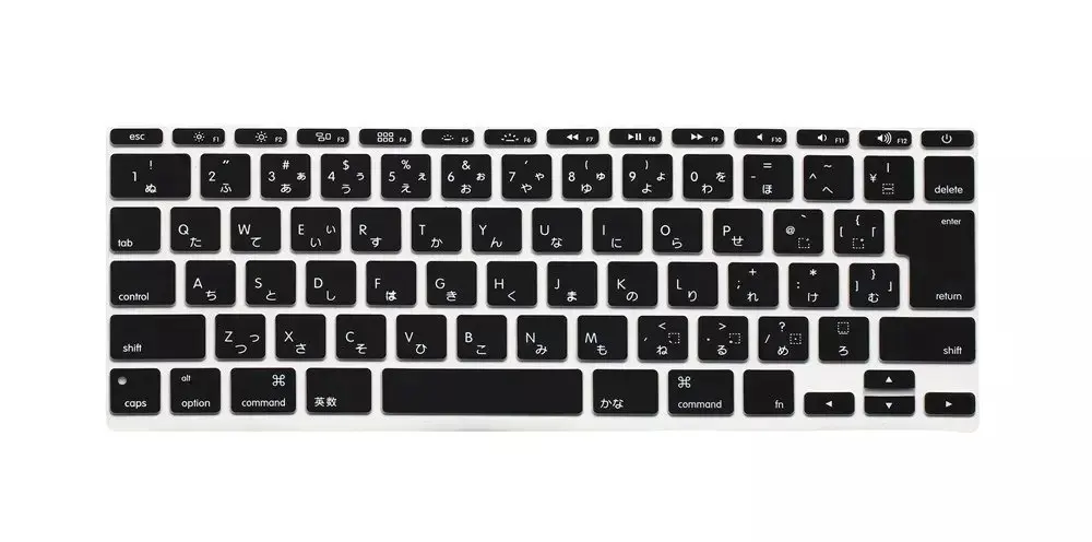Ультратонкий силиконовый чехол для клавиатуры с японской раскладкой Macbook Air 11 A1370