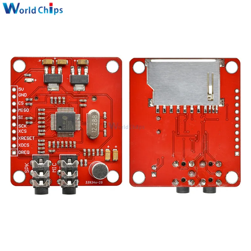 Модуль MP3 VS1053 VS1053B для Arduino UNO разделочная плата со слотом sd карты Ogg запись в