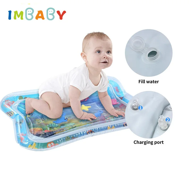 IMBABY водный коврик для ребенка ковер новое летнее водяное сиденье для новорожденного ребенка время животика надувная подушка воды океана Pat Pad