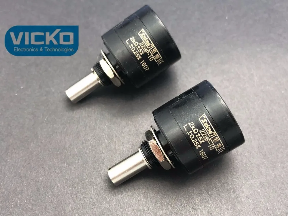 [VK] Оригинальный японский Sakae прецизионный многоповоротный потенциометр 22HP 10 1K 2K
