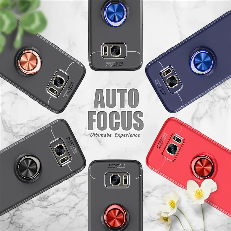

For Samsung Galaxy J6 Plus J6 Prime Case With finger ring Magnetism Holder Phone Back Cover For Galaxy J610 J610F SM-J610F Coque