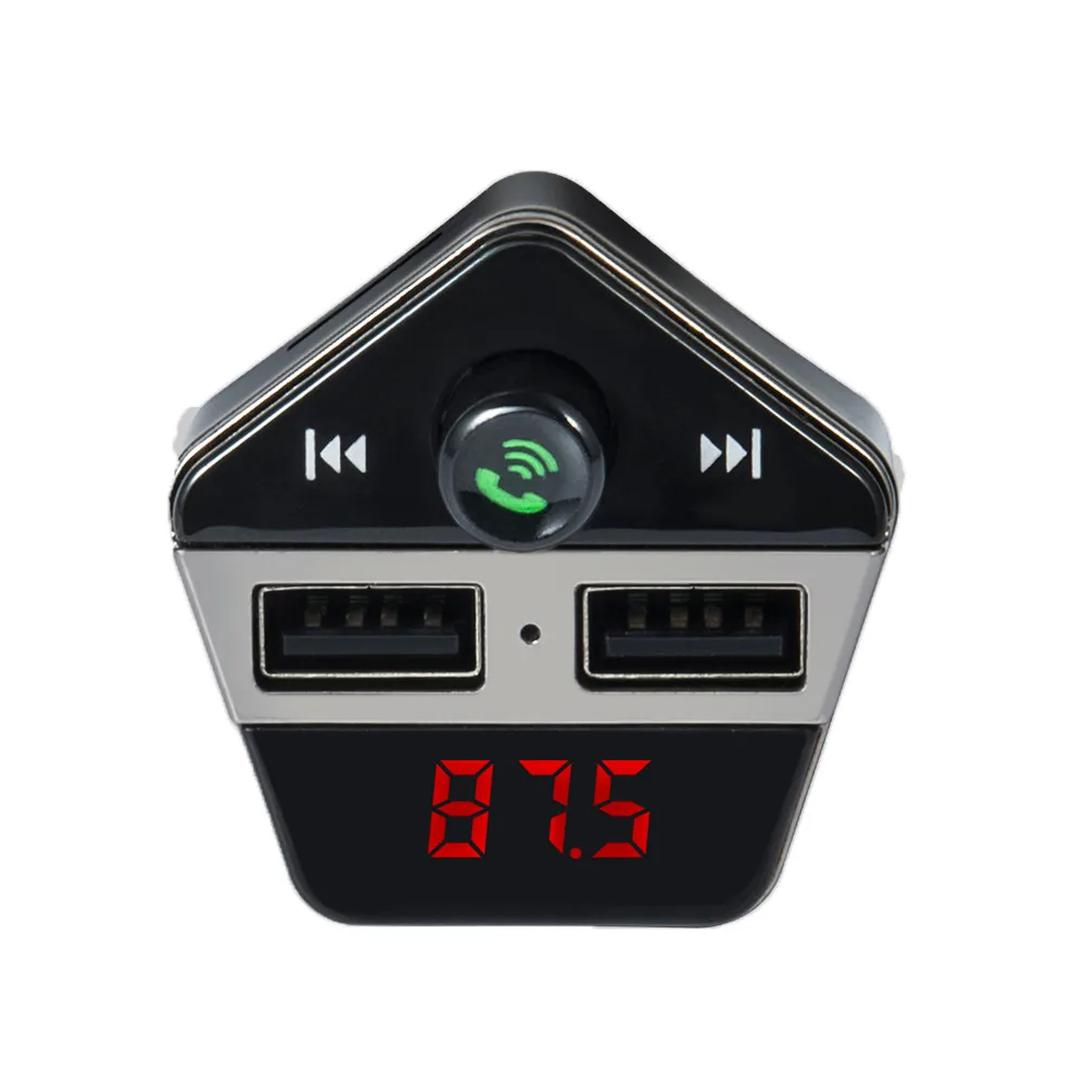 Mosunx комплект беспроводной связи Bluetooth для автомобиля MP3 плеер fm-передатчик SD TF двойной USB зарядка Автомобильная электроника Bluetooth украшение автомобиля