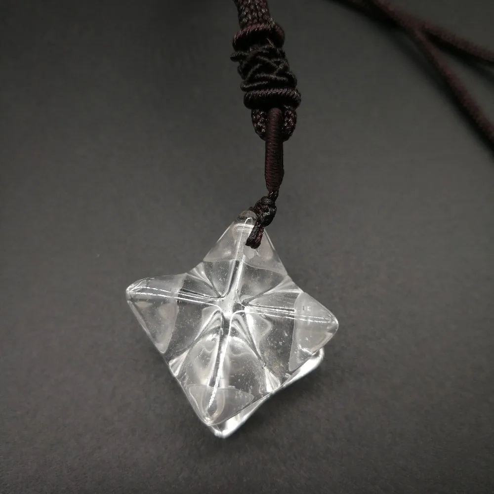 Подвеска Маятник merkaba подвеска из натурального кварца с белым