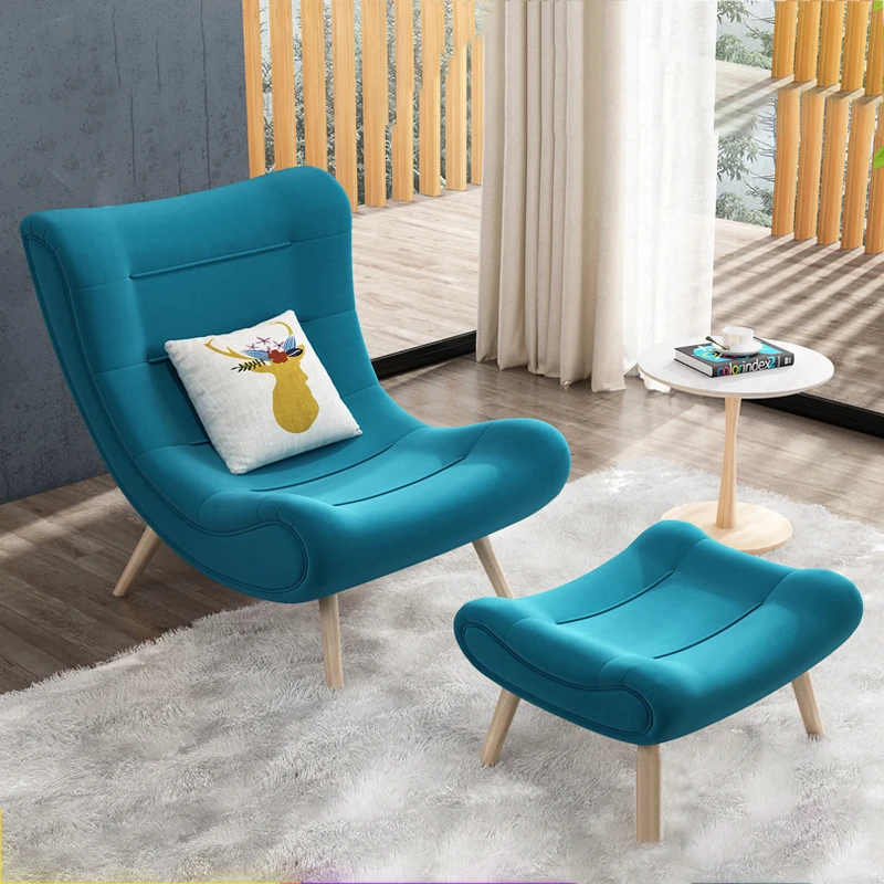 Nordic Snail Chair Tiger Chair Single Sofa Chair Bedroom Balcony Modern Minimalist Living Room Lazy Lounge Chair Combination