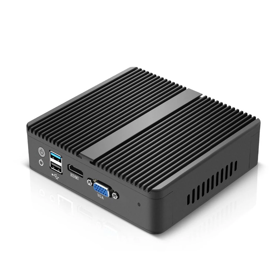 Безвентиляторный мини ПК Celeron J1900 4* LAN Gagabit Ethernet промышленный ПК Windows 7 брандмауэр маршрутизатор hdmi vga wifi Мини компьютер