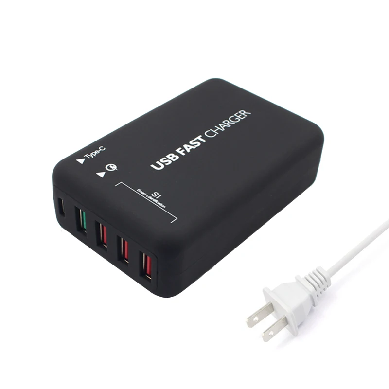 Япония (JP) INGMAYA Quick Charge 3,0 USB зарядное устройство 5 портов 6A type C зарядная станция для iPhone iPad samsung huawei Xiaomi LG sony адаптер переменного тока - Тип штекера: Япония (JP)