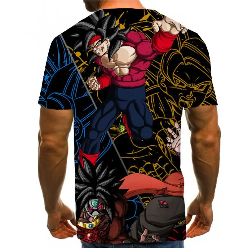 Dragon Ball Z Ultra Instinct God Son Goku Super Saiyan Men Tshirt 3D Printed Summer O-Neck Daily Casual Funny T shirt Plus Size