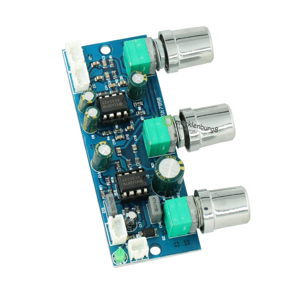 DC 12 V-24 V низкочастотный фильтр NE5532 сабвуфер 2.1CH/Предварительный усилитель доска |