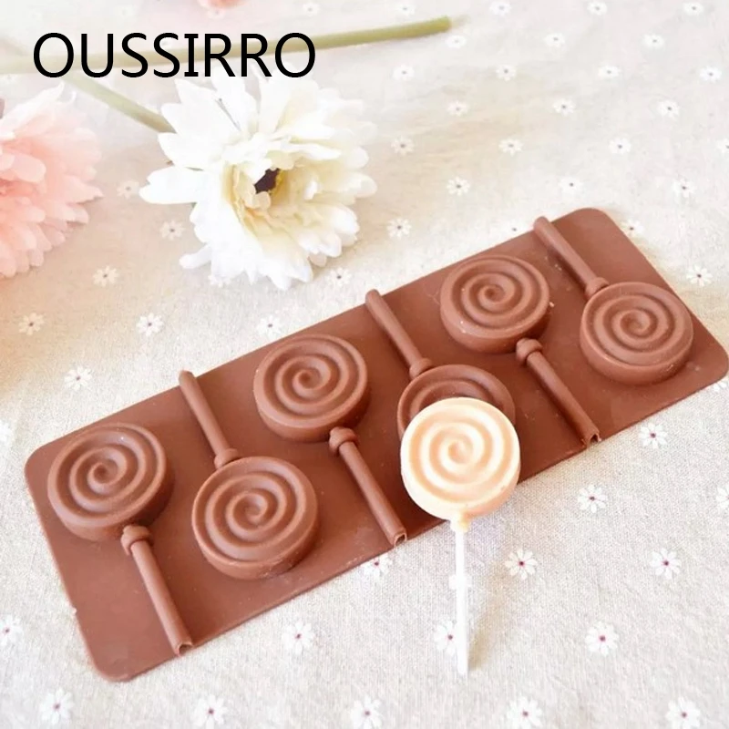 1 шт Спиральные круглые формы партии силиконовые для торта кекса леденец Твердые