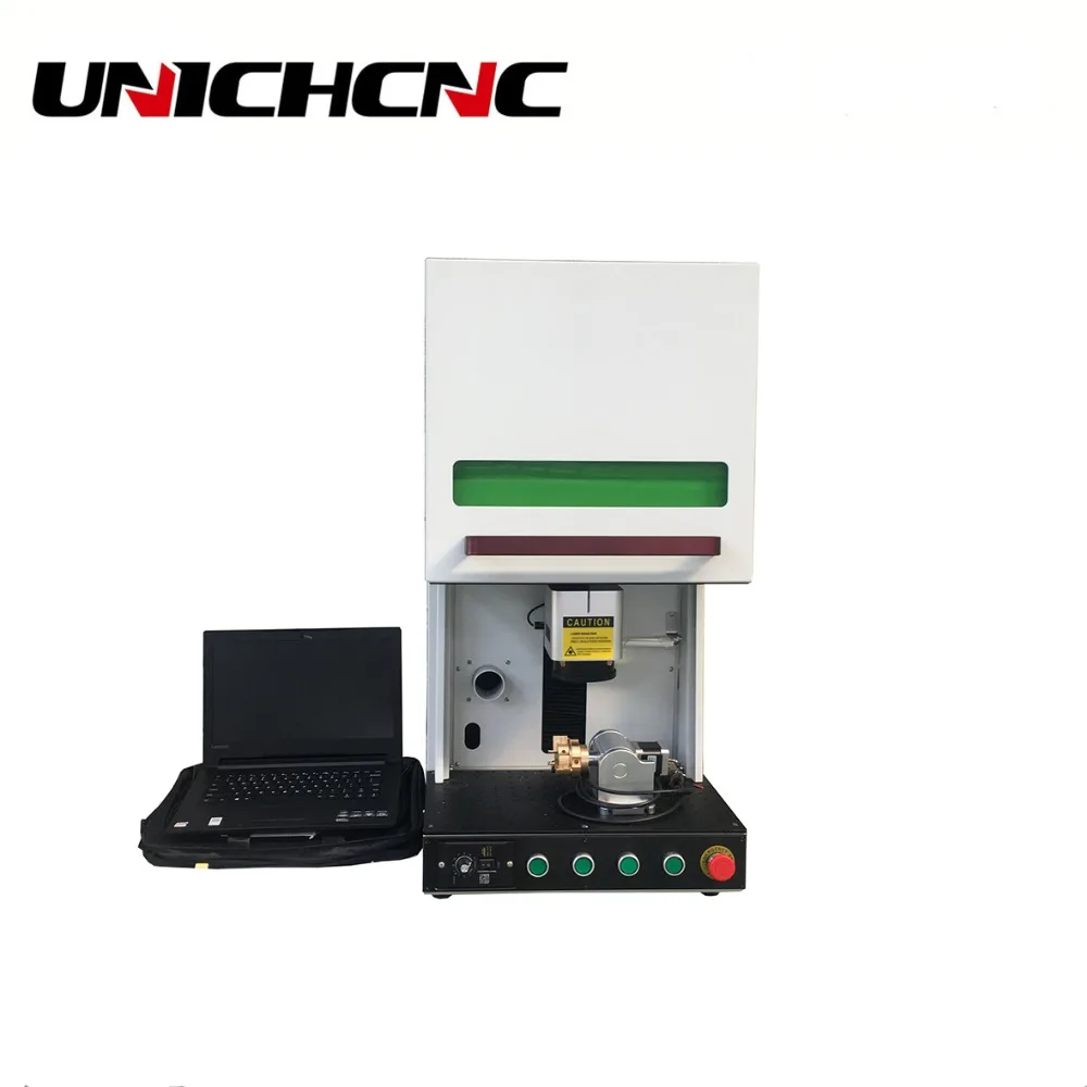 UNICHCNC полное покрытие 1064nm лазерная маркировочная машина/Raycus волоконно
