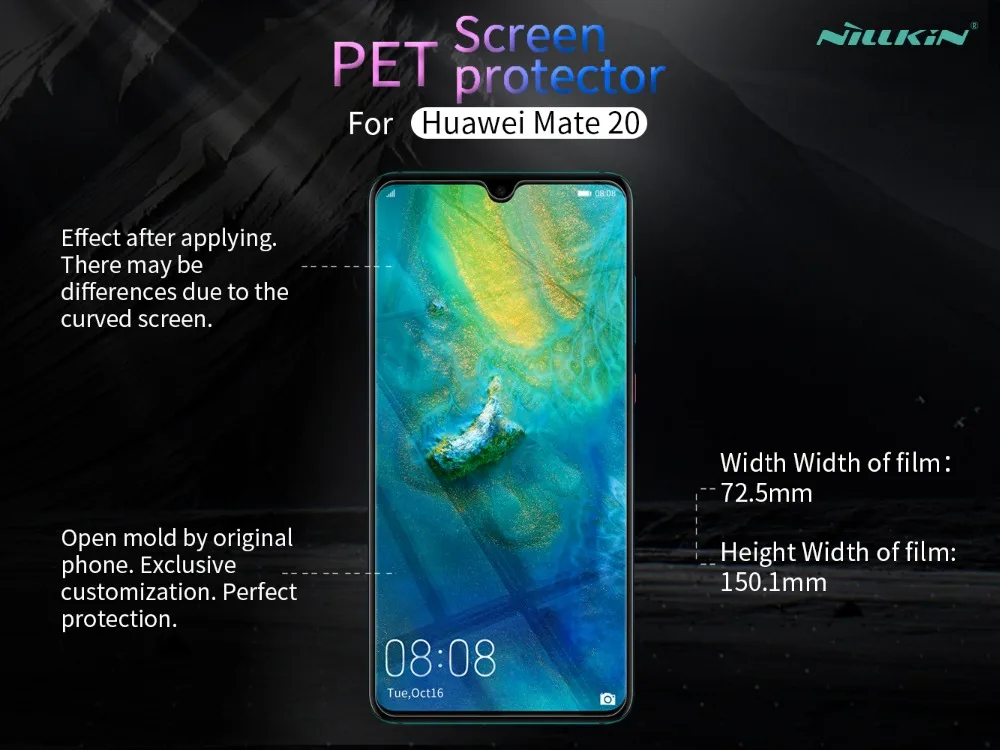 2 шт./лот для huawei mate 20 NILLKIN Супер прозрачная защитная пленка против отпечатков пальцев или матовая защитная пленка для экрана huawei mate 20