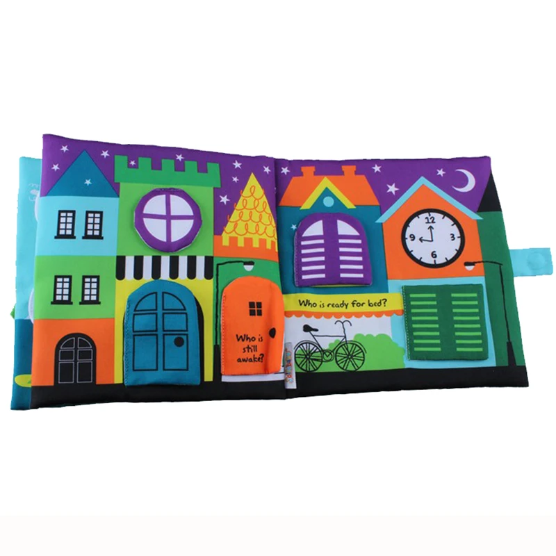 Мягкая тканевая книга для детей Обучающие игрушки тканевый шар животные