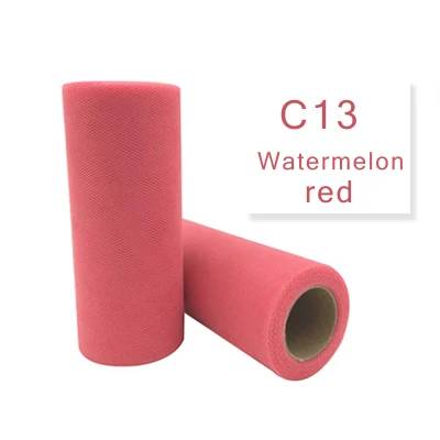 Color C13 25yd/рулон 15 см Тюль Кружево день рождения свадебное украшение подарочная упаковка Merry Christmas события принадлежности для детского душа слоеная юбка DIY - Цвет: Color C13