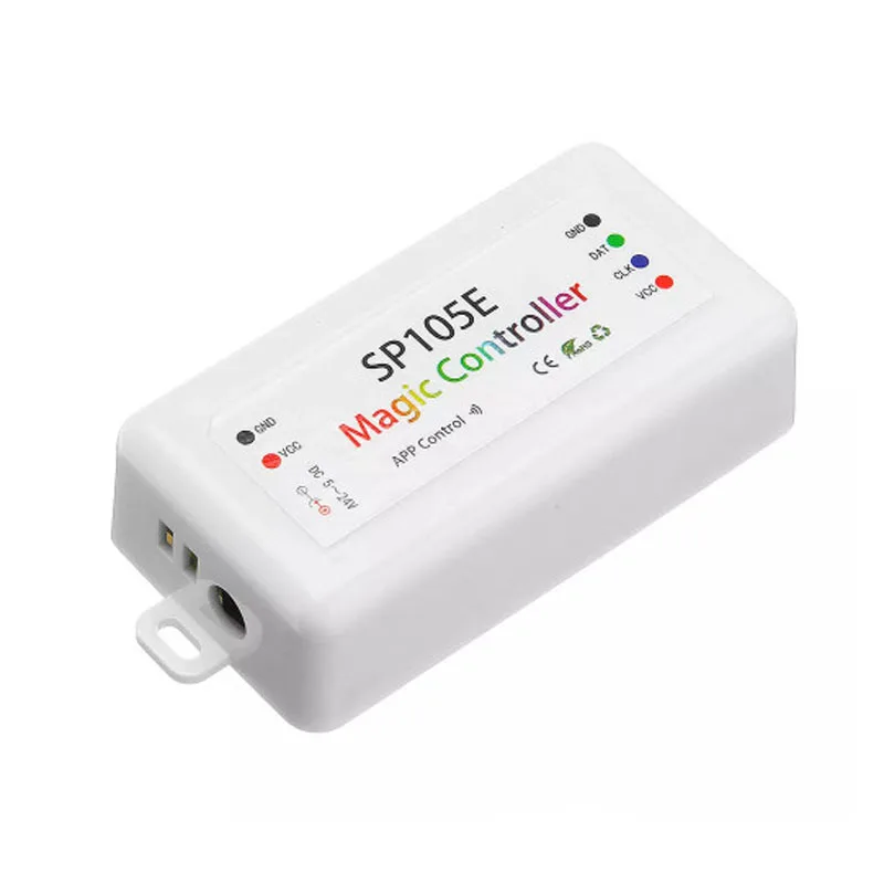 SP105E DC5-24V bluetooth с помощью приложения на телефоне светодиодный модуль контроллера