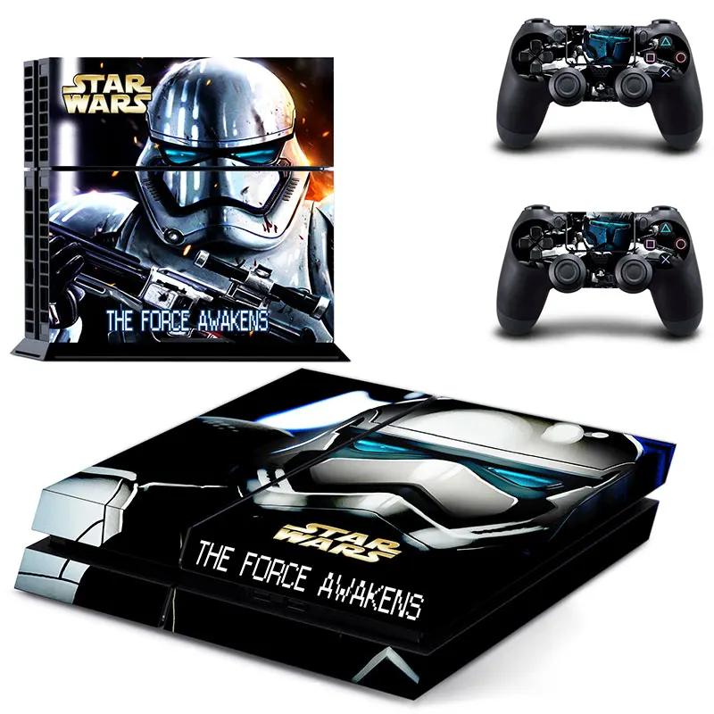 Star Wars battleпередний 2 наклейка для PS4 виниловая наклейка, стикер для консоли sony Playstation 4 и 2 контроллера наклейка для PS4 наклейка