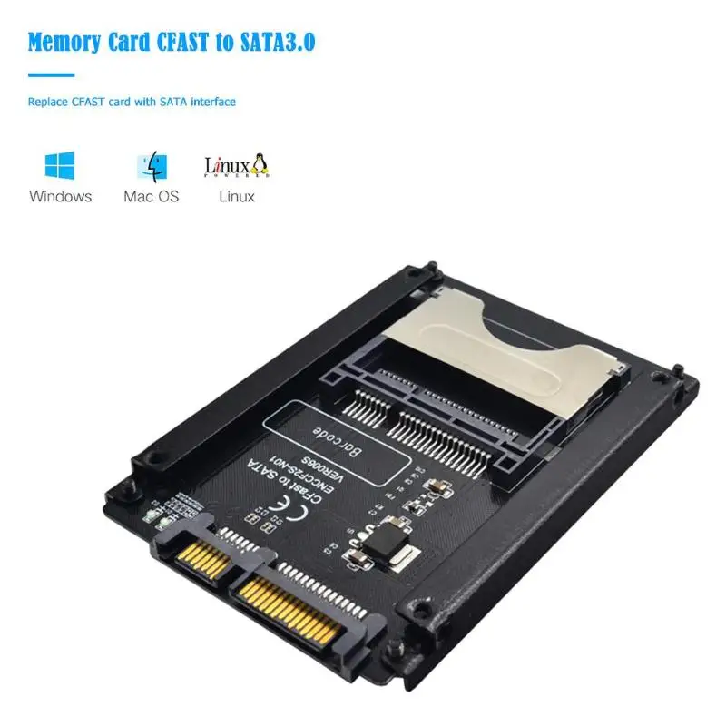C-FAST Card Cfast to SATA 3.0 Hard Disk Adapter 22 Pin SSD Case CFAST Reader for WinXP/7/8/10/Linux/Mac | Компьютеры и офис