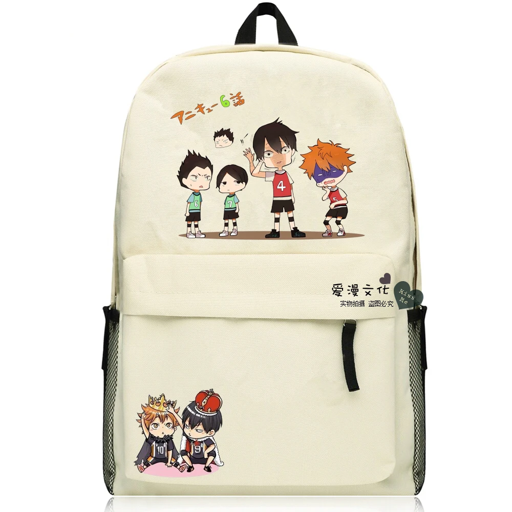 Аниме Haikyuu Косплэй Хината Syouyou/кагеяма тобио COS аниме мультфильм студент Мужская и женская сумка рюкзак сумка