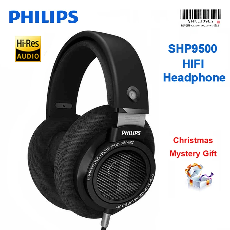 Оригинальные Philips Professional SHP9500 наушники с HIFI качественным звуком гарнитура для Xiaomi