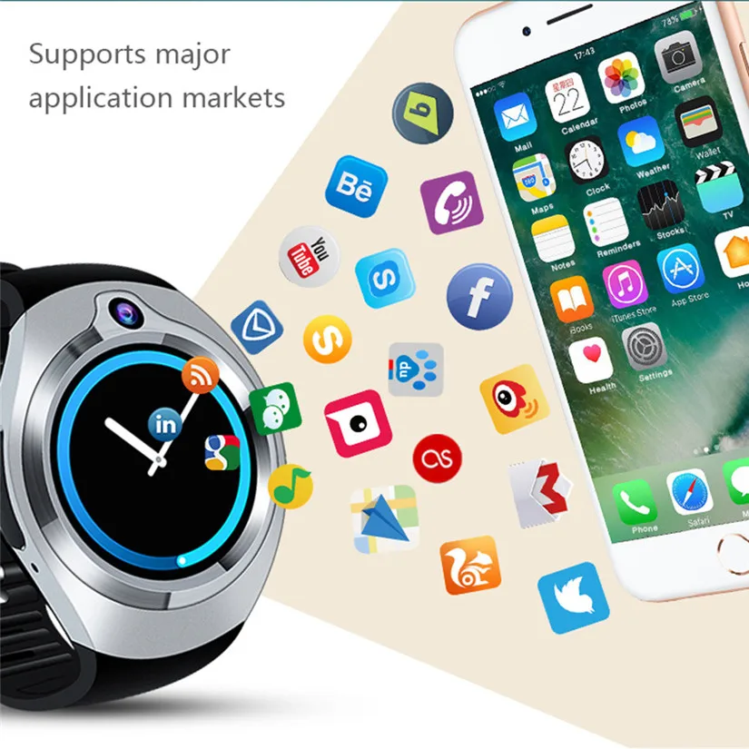 HIPERDEAL S216 3g gps Смарт-часы 1,3 дюймов Android 5,1 MTK6580 1. 3g Гц 512M+ 8G Смарт-часы BT 4,0 с Камерой 5,0 МП устройства# M