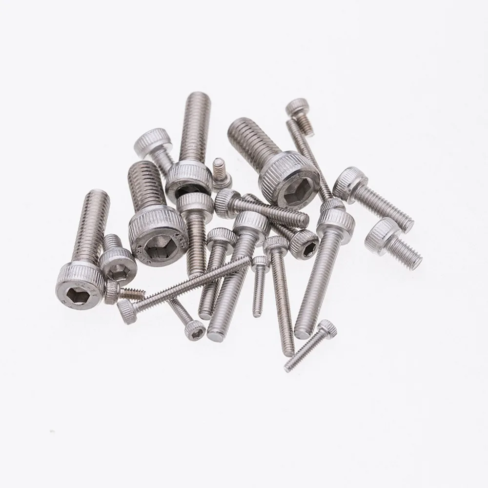 480Pcs/box M2 M2.5 M3 DIN912 304 Stainless Steel Hexagon Socket Head Cap Screws Bicycle Hex Bolts Kit | Обустройство дома
