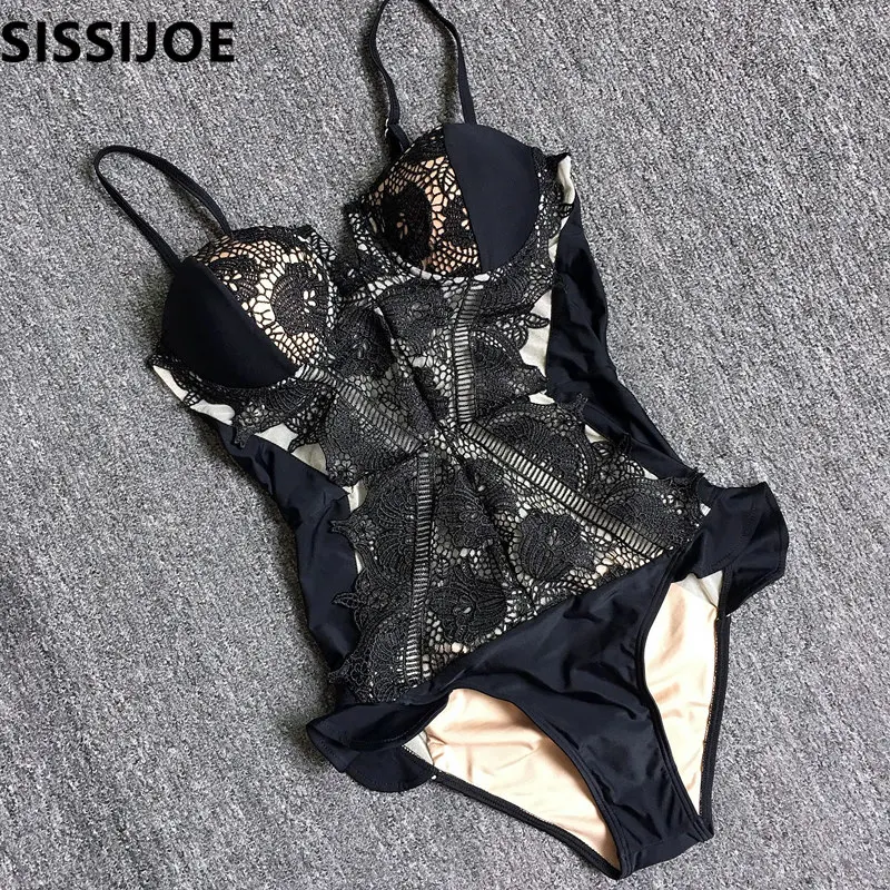 Высококачественный кружевной Цельный купальник боди монокини женский пляжный