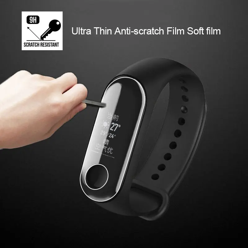 2 шт./лот для Xiaomi mi Band 3 Защита экрана mi Band 3 HD ультра тонкий анти-защитная пленка умное Стекло Браслет защита плёнки