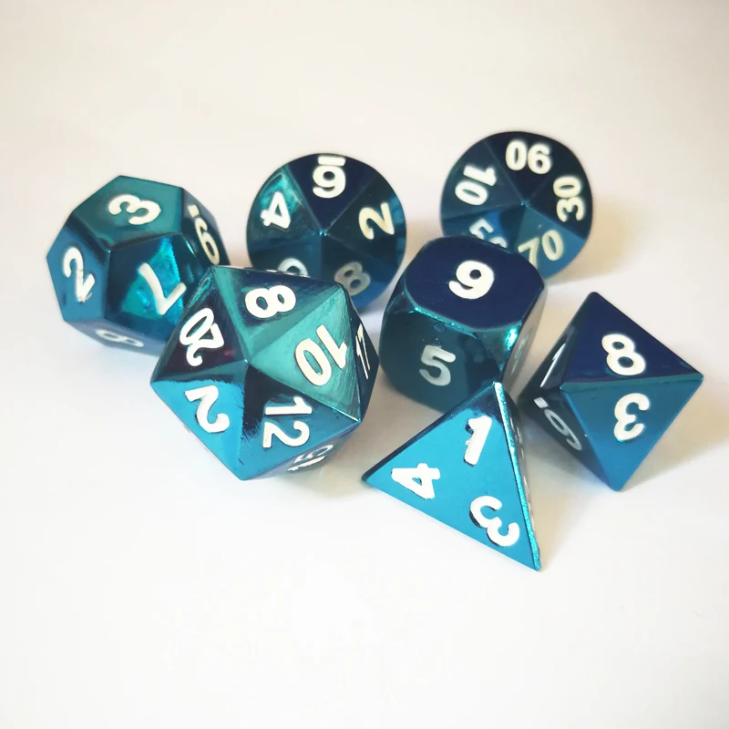 Завод прямой город и подземный 7 PC креативная РПГ игра die электрофорез Синий Белый