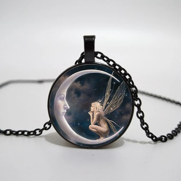 

Hadas Goticas Ангел Луна тибетская Серебряная индивидуальная фотография ювелирный подарок