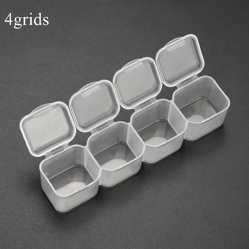 4grids 4/28/56 сетки 5D DIY алмазная живопись дрель коробка ювелирных изделий Стразы Вышивка с украшением в виде кристаллов бисера, органайзер, хранилище, сумочка, Чехол Контейнер - Цвет: 4grids