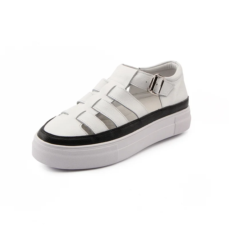 EOFK/женские сандалии гладиаторы на плоской подошве Повседневные платформе с