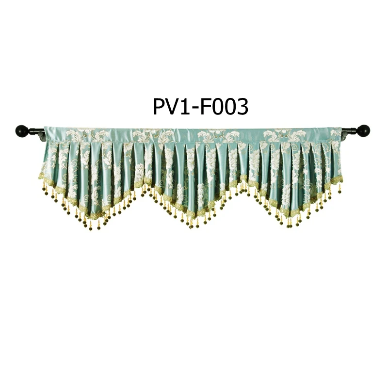 PV2-F003 Плиссированный балдахин для гостиной, Роскошный Балдахин для кухни, оконные шторы для спальни, Короткие шторы для спальни - Цвет: PV2-F003