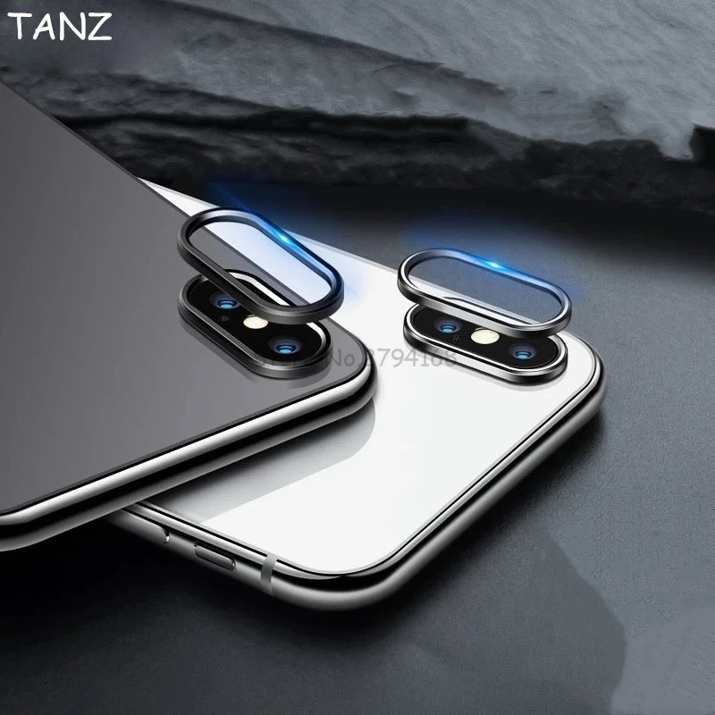 TANZ Rear Camera Lens Protective Ring Cover Protector Protection For iPhone x ten 10 Metal Case Luxury Mobile Phone Accessori |