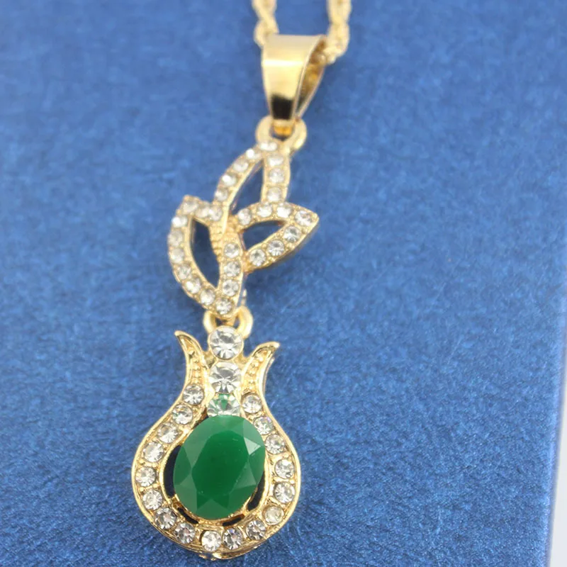 Jewelry Earrings And Necklace For Women Flower Pattern Green Resin Nigerian Wedding African Beads Set Wholesale | Украшения и