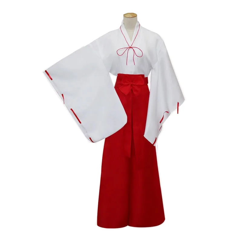 Аниме Inuyasha кикикё кимоно Косплей Костюм Полный комплект костюм микофуку| |