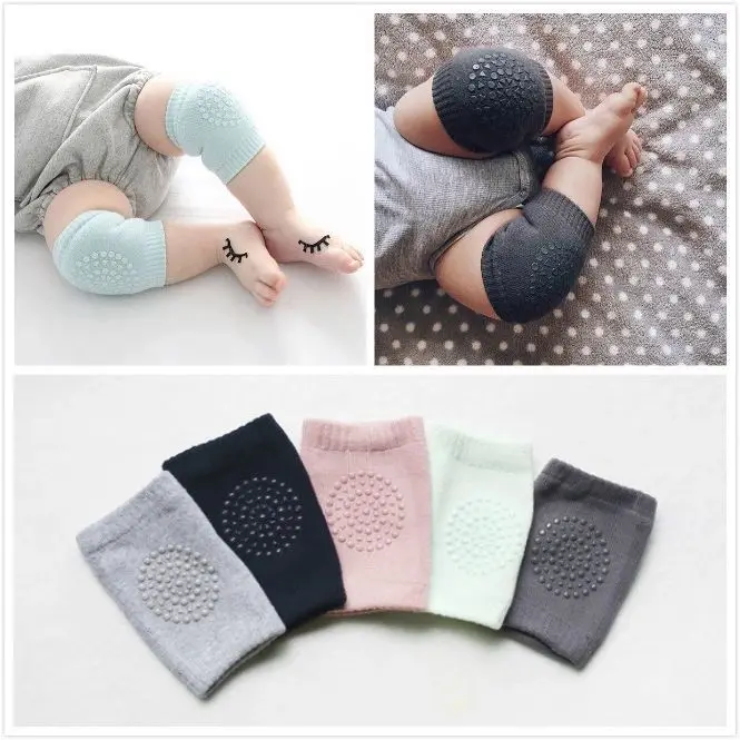 

Toddler Kids Kneepad Protector Soft Thicken Terry Non-Slip Dispensing Safety Crawling Baby Leg Warmers Well Knee Pads For Child