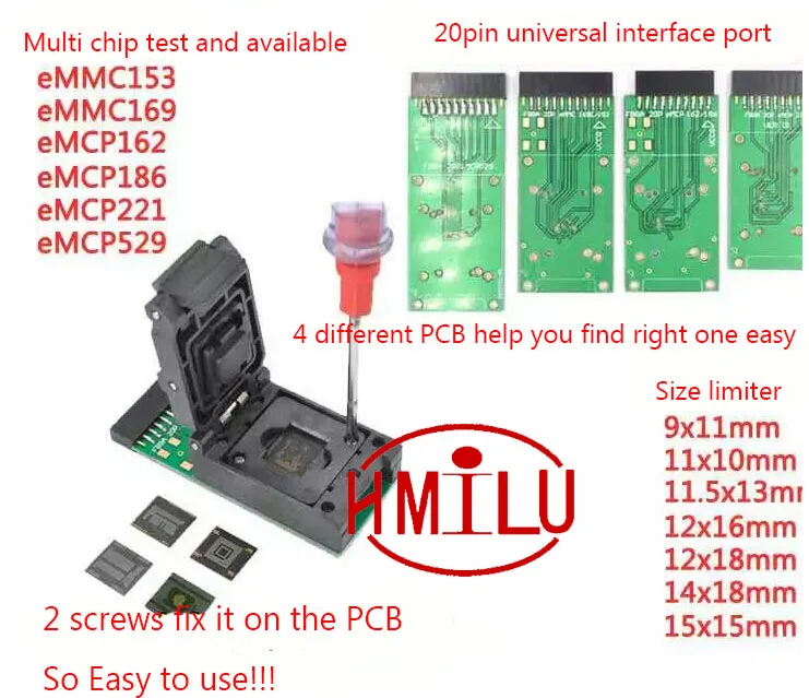 EMMC153 169 EMCP162 186 EMCP221 EMCP529 розетка 6 шт. на ваш выбор инструменты для восстановления