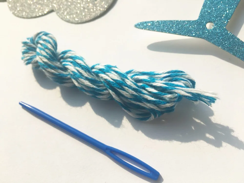 Облака и самолеты баннеры украшения партии синий детские души гирлянды дети